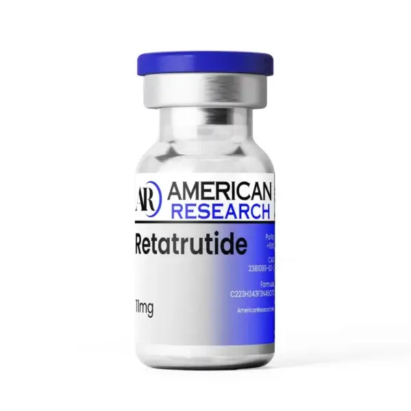 American Research Retatrutide 11mg peptide vial with high purity